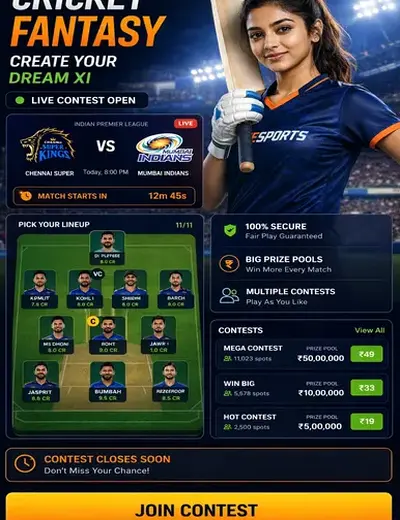 Betinia (bet inia) fantasy cricket & matchday visual 3